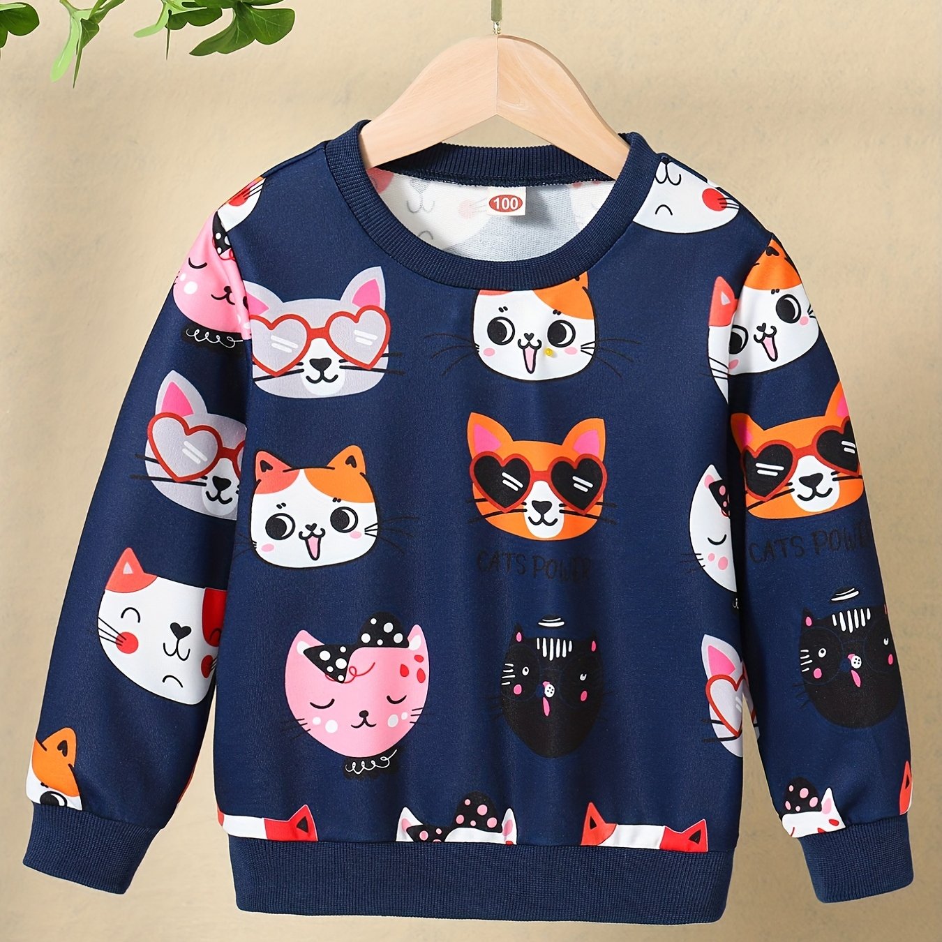 Áo nỉ nữ họa tiết mèo xinh - Hồng nhạt, trẻ trung - Daisan Mart