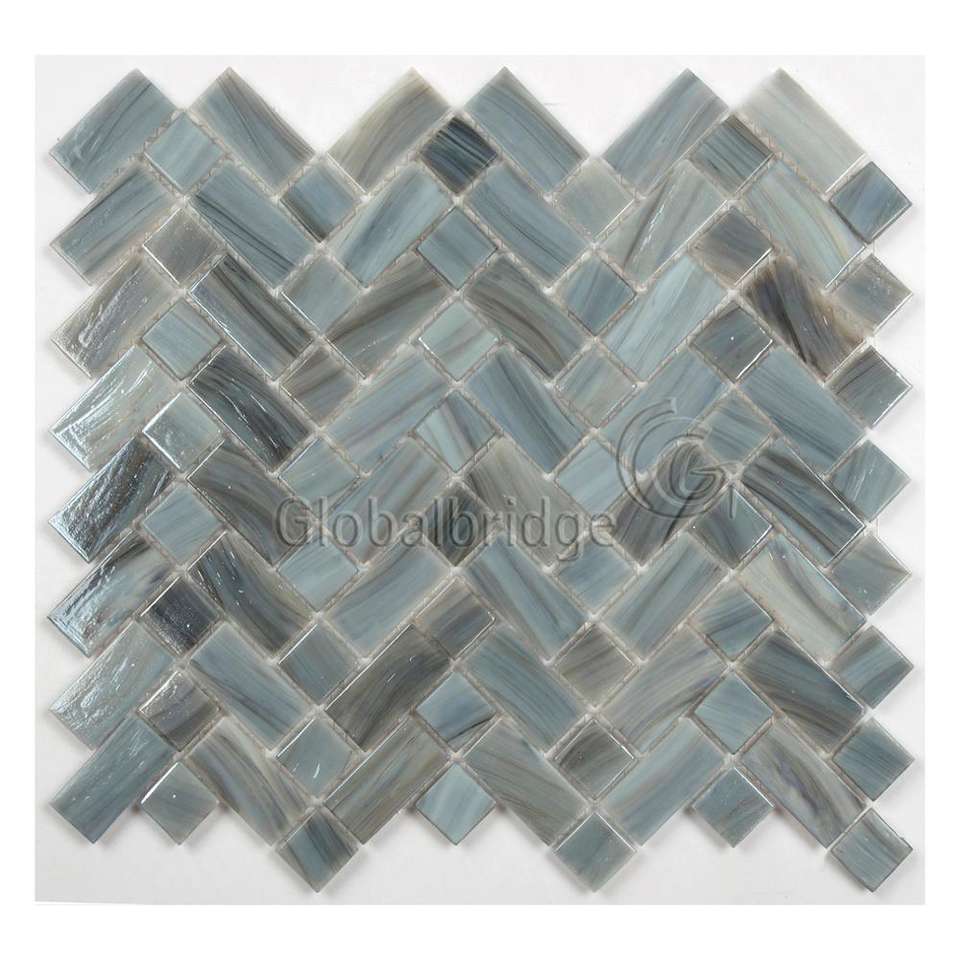 Agate Glass Mosaic Tiles Mixed Unevenly 