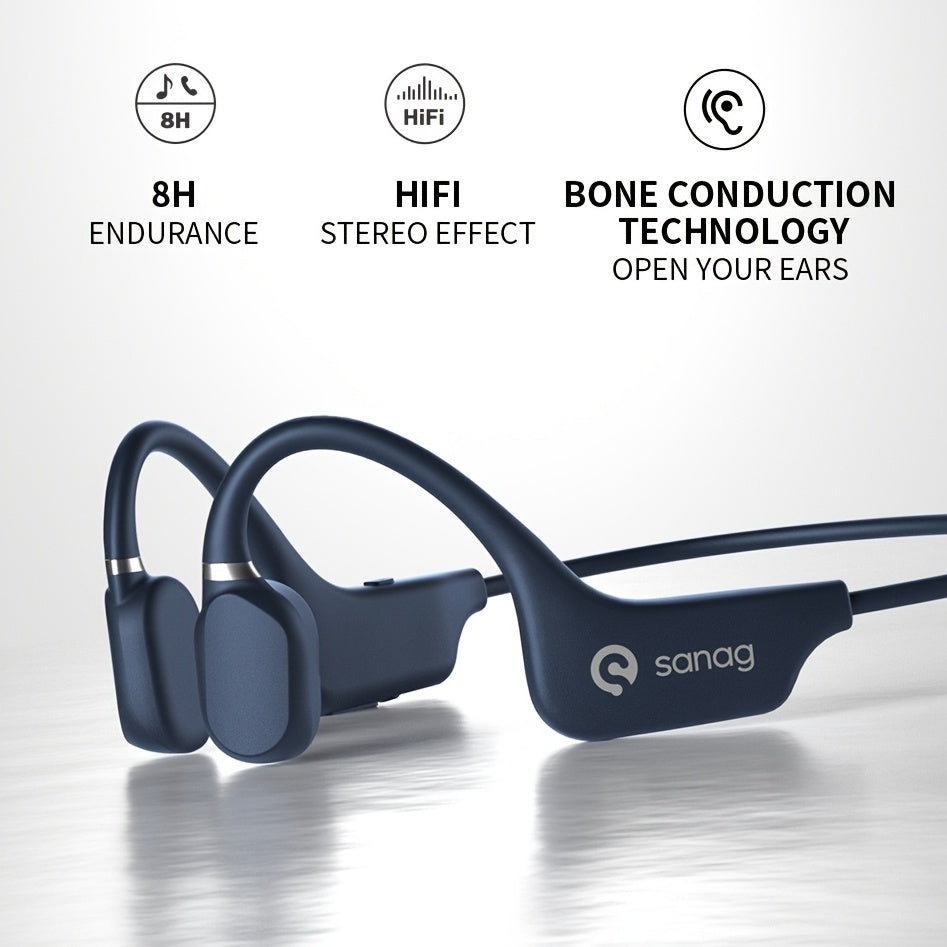 Sanag A5X True Bone Conduction Headphones - Targeting Shao Yin $100+ Bone Conduction - Daisan Mart