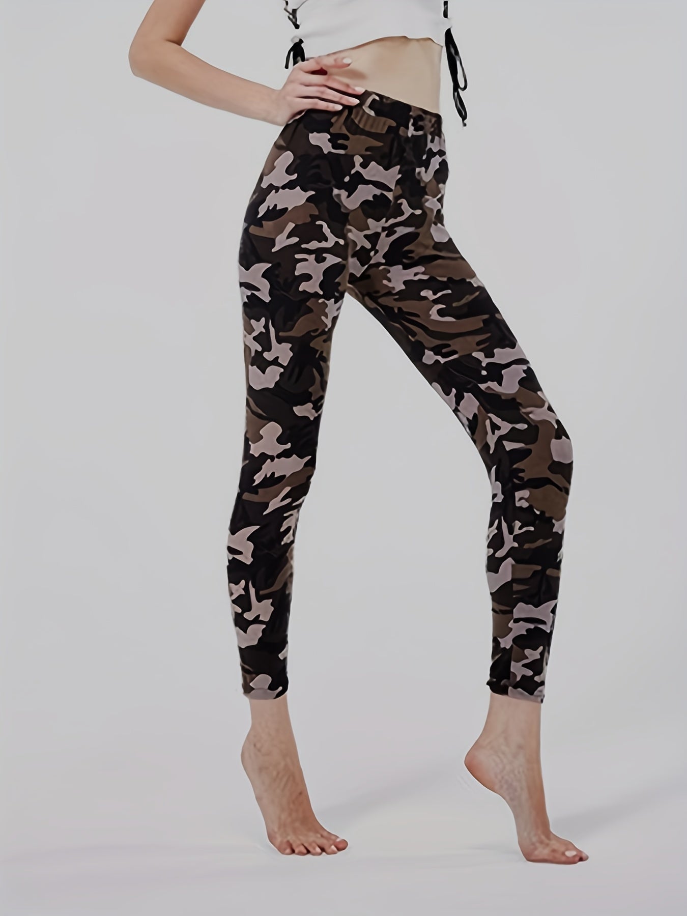 [Floral Leggings] High Waist Floral Printed Women's Leggings | Casual Sweatpants Pants - Daisan Mart