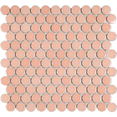 Round marble mosaic tile pink code 28EB-99