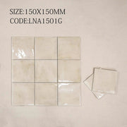 LAN 1501G glossy beige tile, size 150x150mm (1h/1m/44v/17.5kg) 