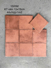 Matte orange tile, size 150x150mm (1h/1m/44v/17.5kg)1505M