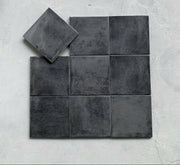 LAN1508M flat matte black tile, size 15x15cm 