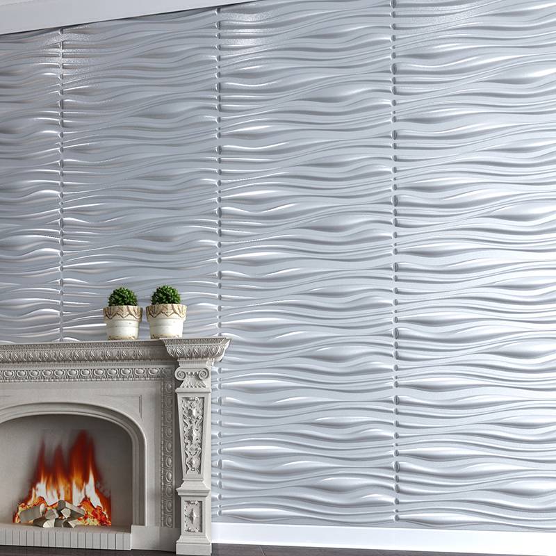Purple 3d waterproof decorative wall tiles