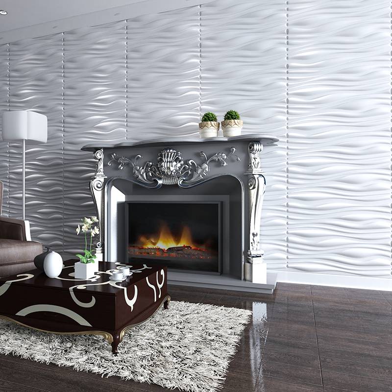Purple 3d waterproof decorative wall tiles