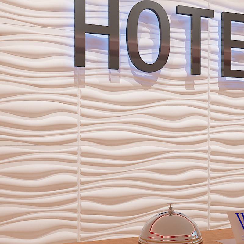 Purple 3d waterproof decorative wall tiles