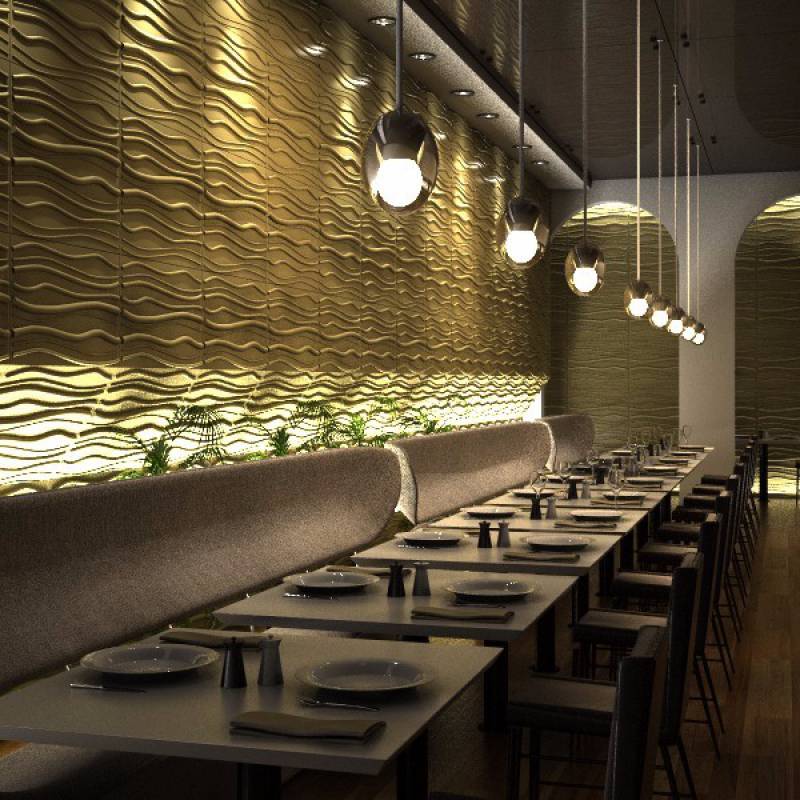 3d white waterproof decorative wall tiles
