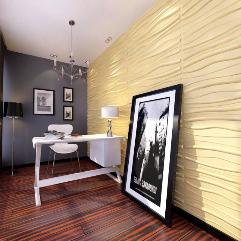 3d white waterproof decorative wall tiles