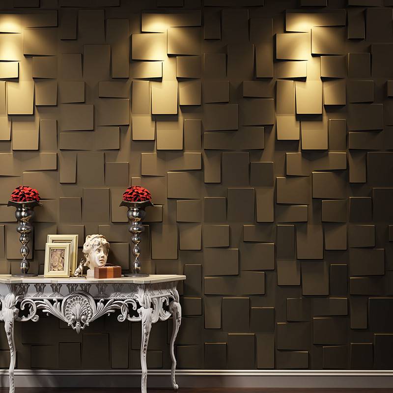 3d decorative waterproof wall tiles yellow