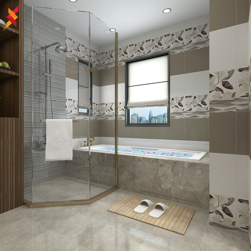 Large size glossy glazed wall tiles 300*900 mixed colors 0006