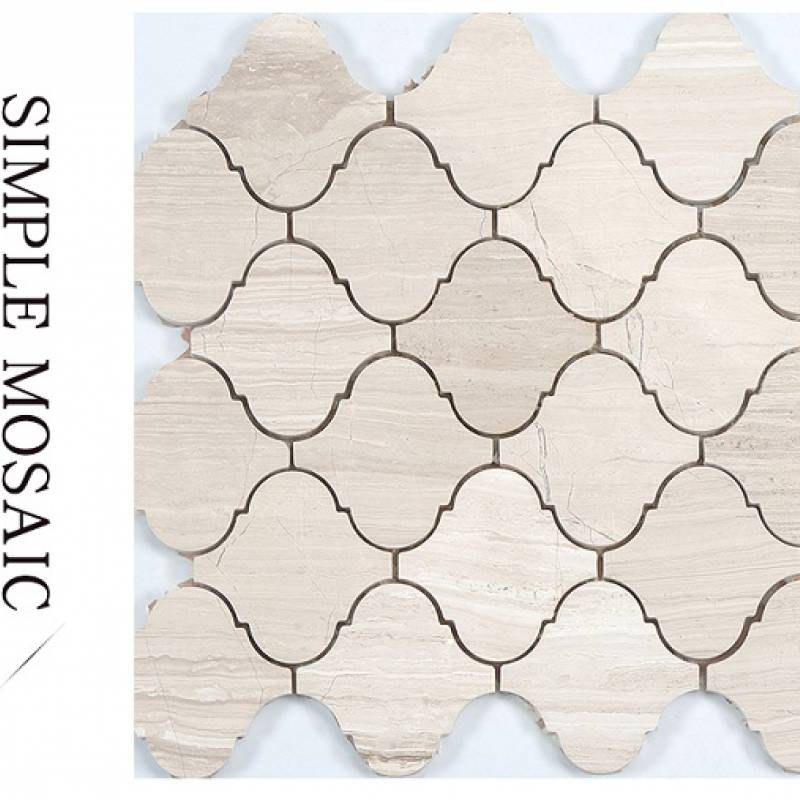 Lantern stone mosaic tile 265x315mm YD-305 beige