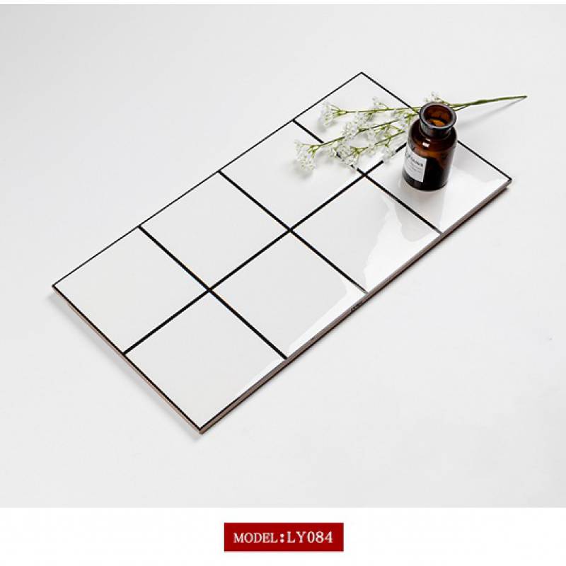 Rectangular decorative wall tiles 300x600mm LY084 white