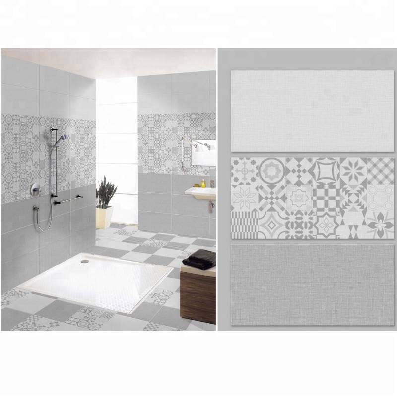 Glazed bathroom wall and floor tiles size 300*600mm