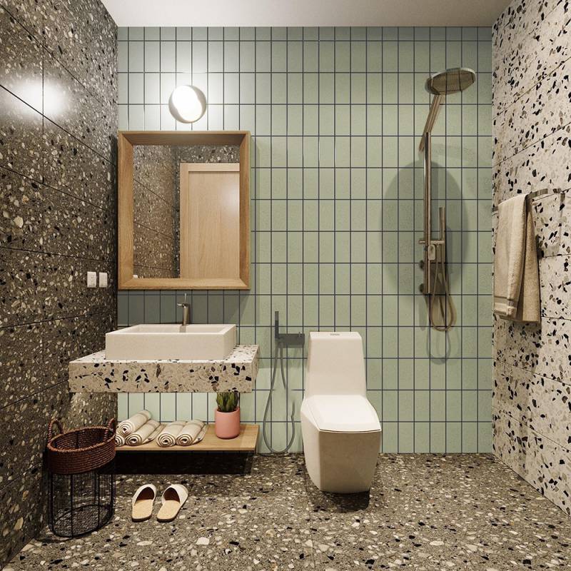Paper grid wall tiles size 45x95mm code 522