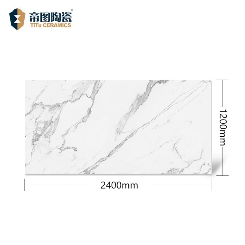 White glazed ceramic wall tiles 1200x2400mm