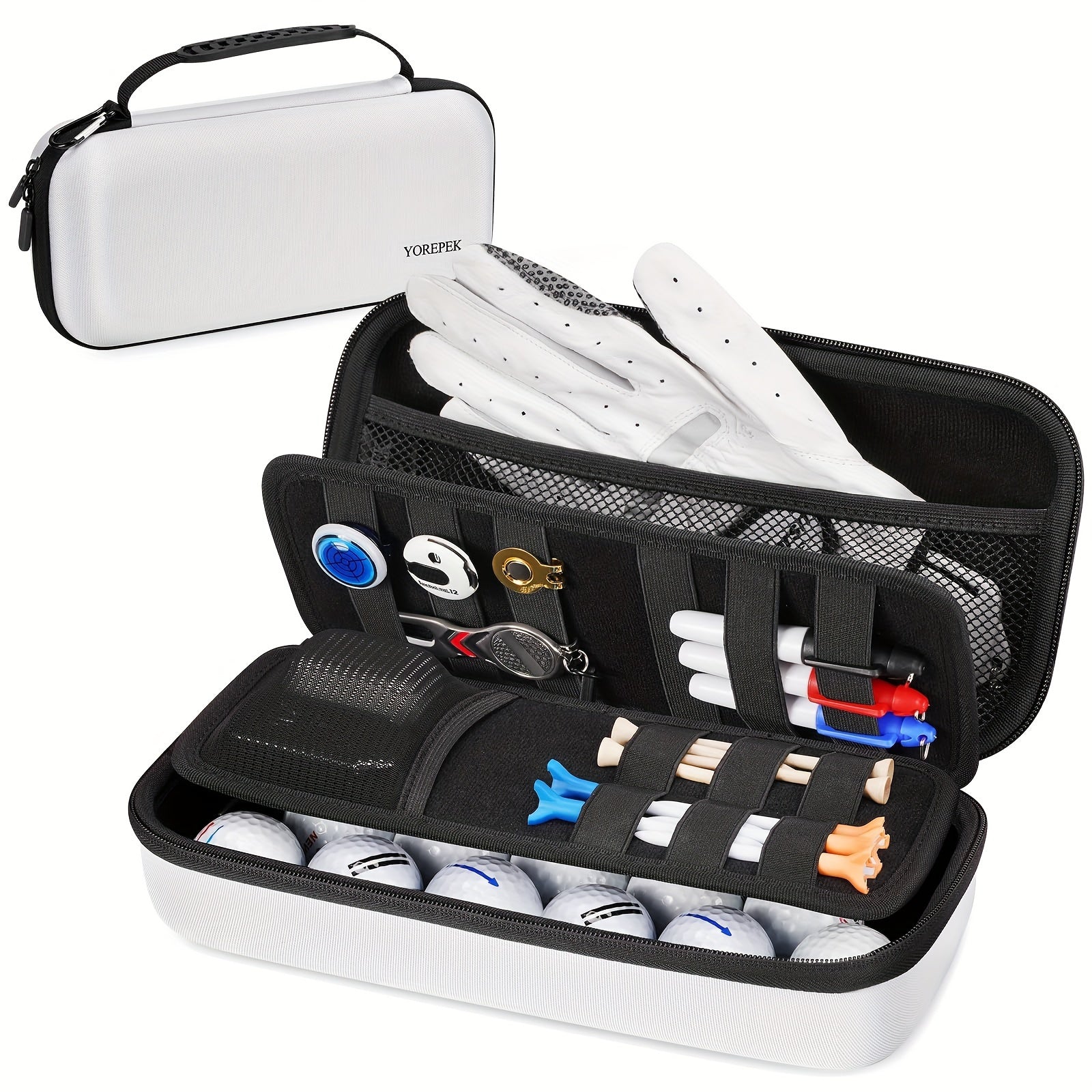 Hộp Đựng Găng Tay Golf & Phụ Kiện Có Khuôn Định Hình