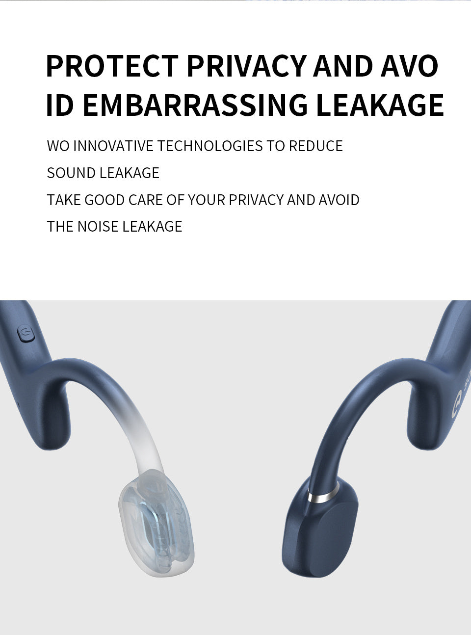 Sanag A5X True Bone Conduction Headphones - Targeting Shao Yin $100+ Bone Conduction - Daisan Mart