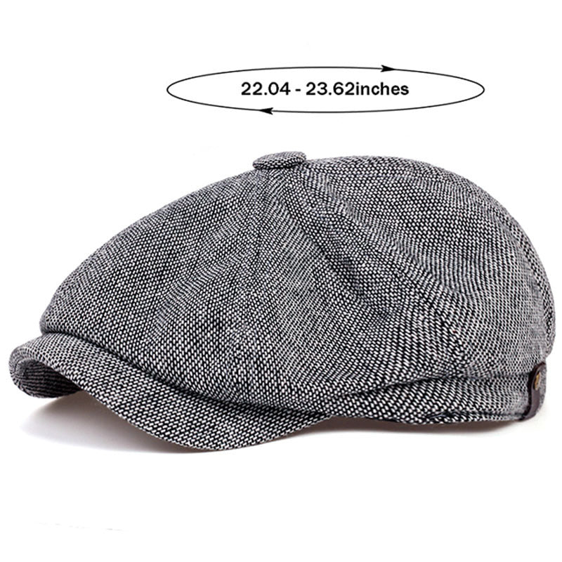 Nón Beret Retro Nam - Mũ Dệt Kim Phong Cách Cổ Điển - Daisan Mart