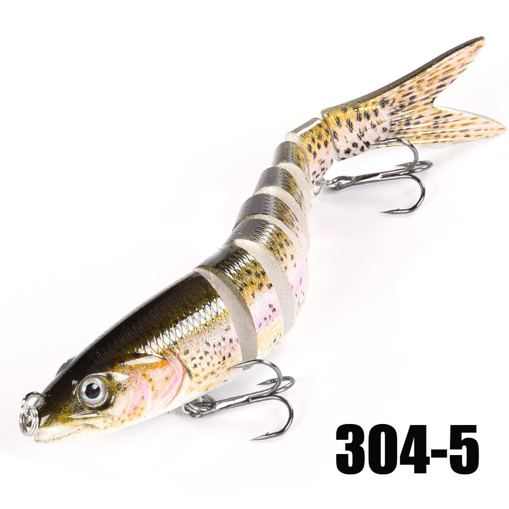 Fishing Lures Multi Jointed Swimbait Crankbait Slow Sinking Bionic Artificial Bait Freshwater Saltwater Trout Bass Fishing Accessories 20g 0.7oz/13.5cm 5.31inch, Trout Lure, Lifelike Bait, Crankbait Design, Precisioncrafted L