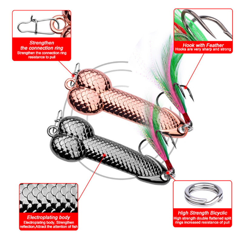 Mồi Câu Cá Kim Loại VIB - Bộ 2/5 Mồi Giả Cool