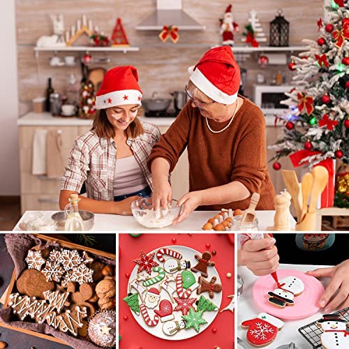 5pcs Snowflake Cookie Molds DIY Baking Stainless Steel Cake Ice Snowflake Handmade Cookie Molds