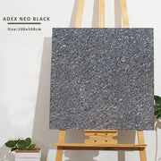 ADEX NEO BLACK 800x800mm glossy Indian floor tiles