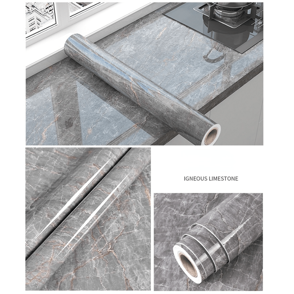 Thick Waterproof Vinyl Wallpaper, Easy to Stick &amp; Peel