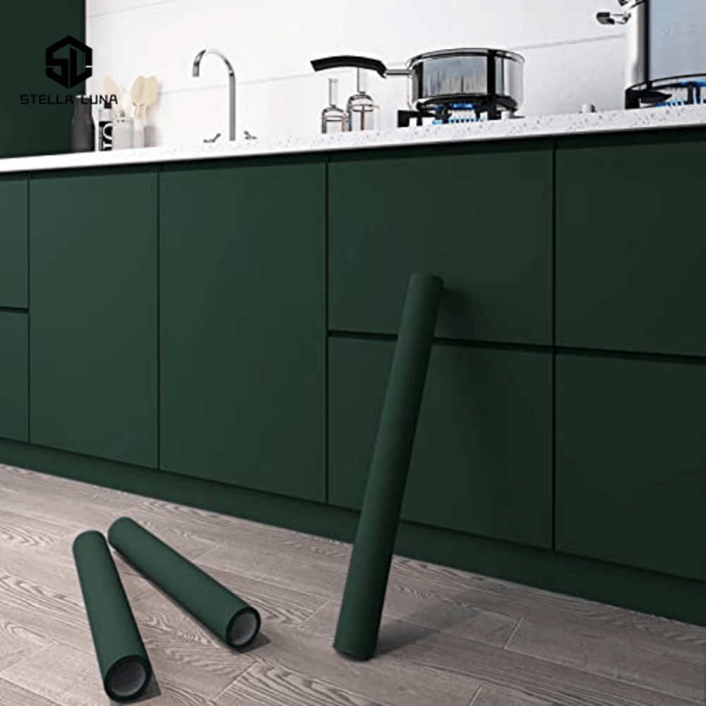 STELLALHUO Embossed Wallpaper, Easy to Apply, Waterproof