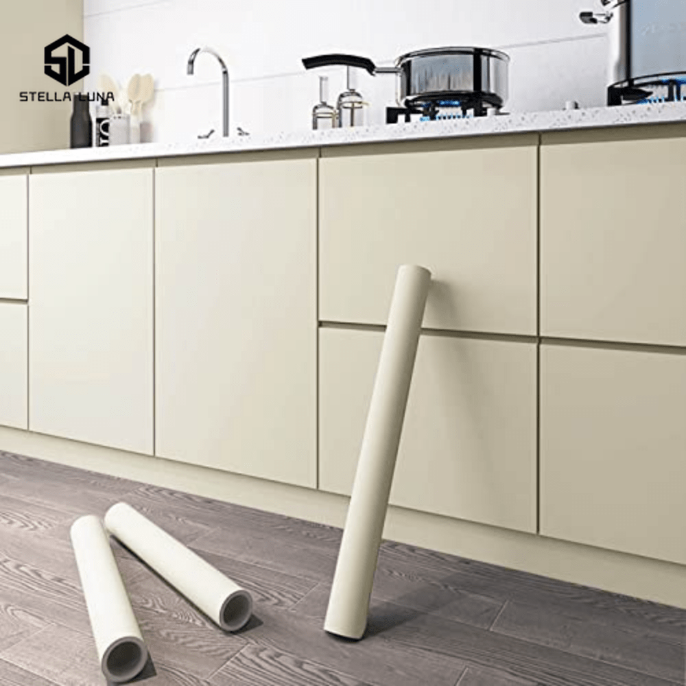 STELLALHUO Embossed Wallpaper, Easy to Apply, Waterproof