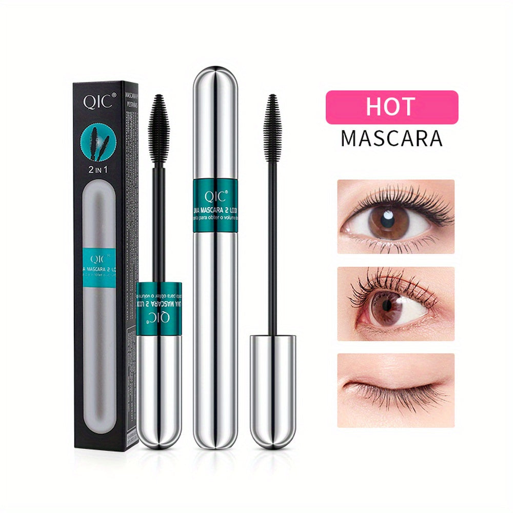 Mascara 2 Đầu Dài Dày, Chống Trôi, Cong Mi Siêu Lâu