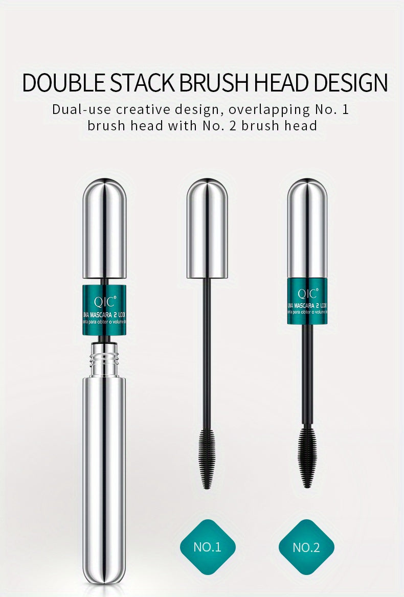 Mascara 2 Đầu Dài Dày, Chống Trôi, Cong Mi Siêu Lâu