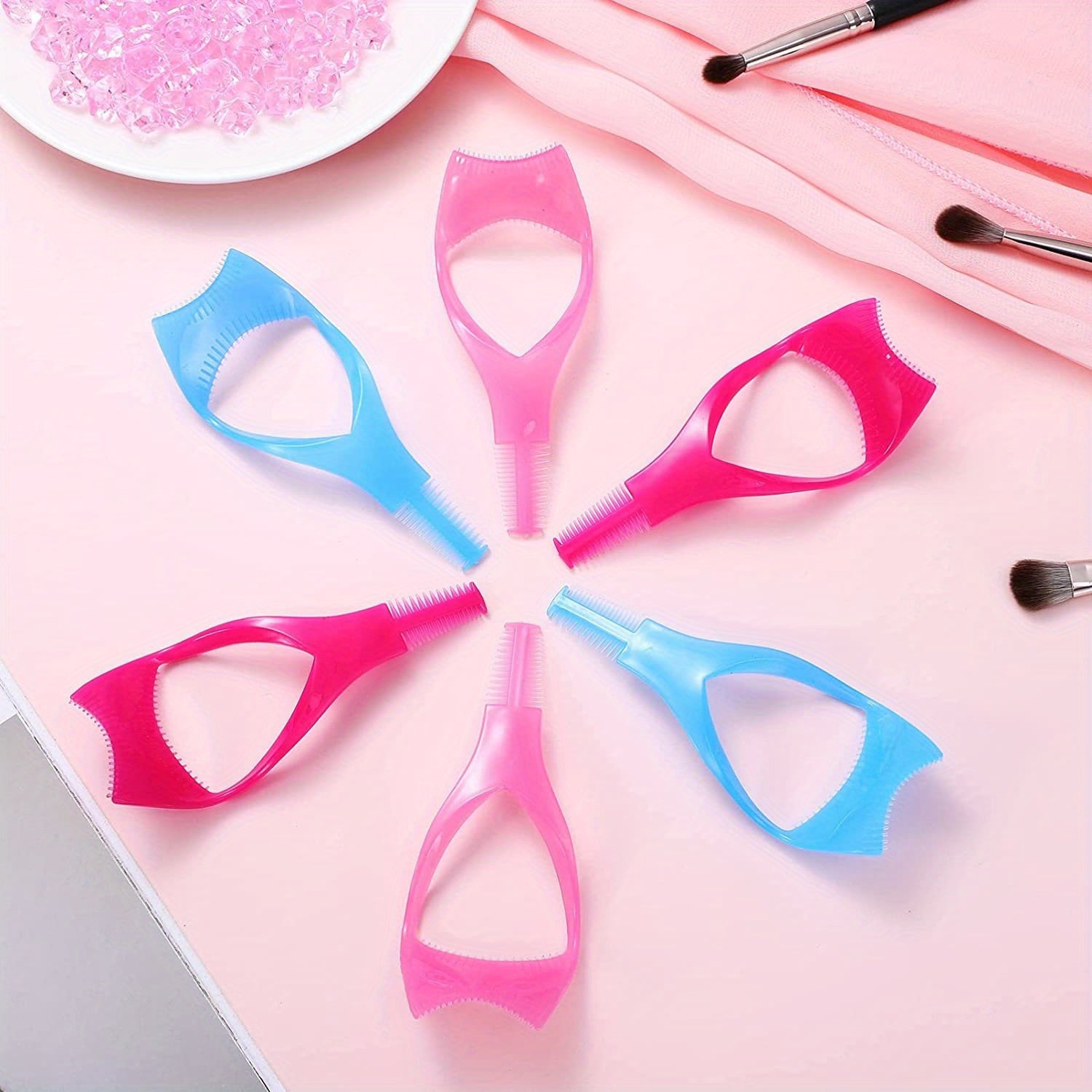 Set of 3 Professional Mascara Tools for Upper and Lower Lashes