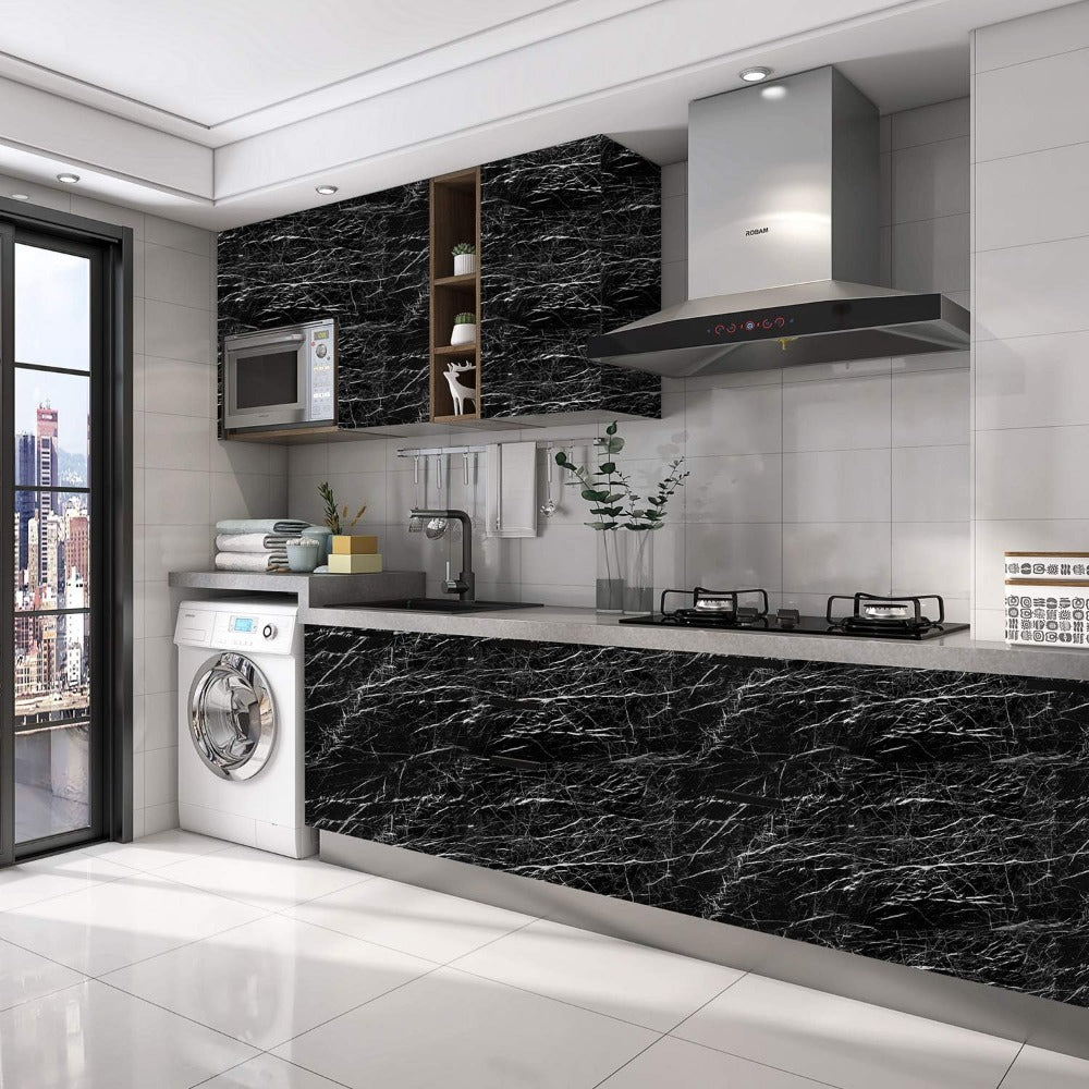 Thick Waterproof Vinyl Wallpaper, Easy to Stick &amp; Peel