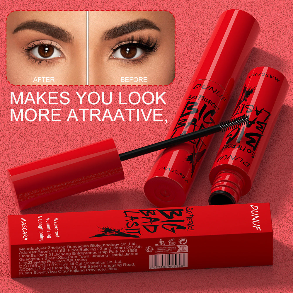 Long &amp; Thick Lashes: Waterproof Mascara, Smudge-Free Black