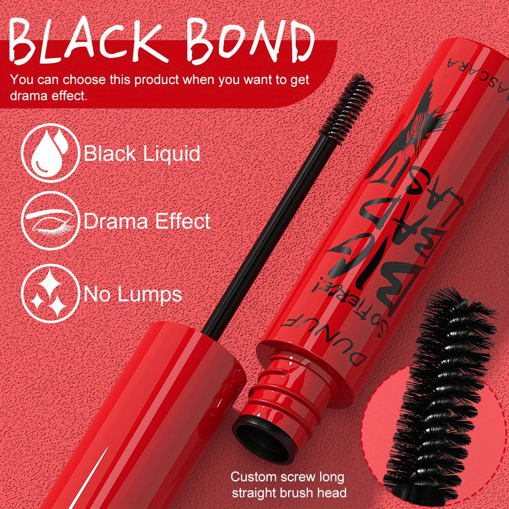 Long &amp; Thick Lashes: Waterproof Mascara, Smudge-Free Black