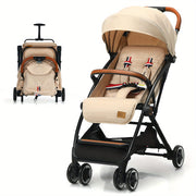 LIFEZEAL Lightweight Travel Stroller Aluminum Frame Beige