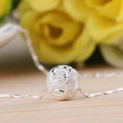 925 Silver Necklace Lucky Beads Elegant Allergy