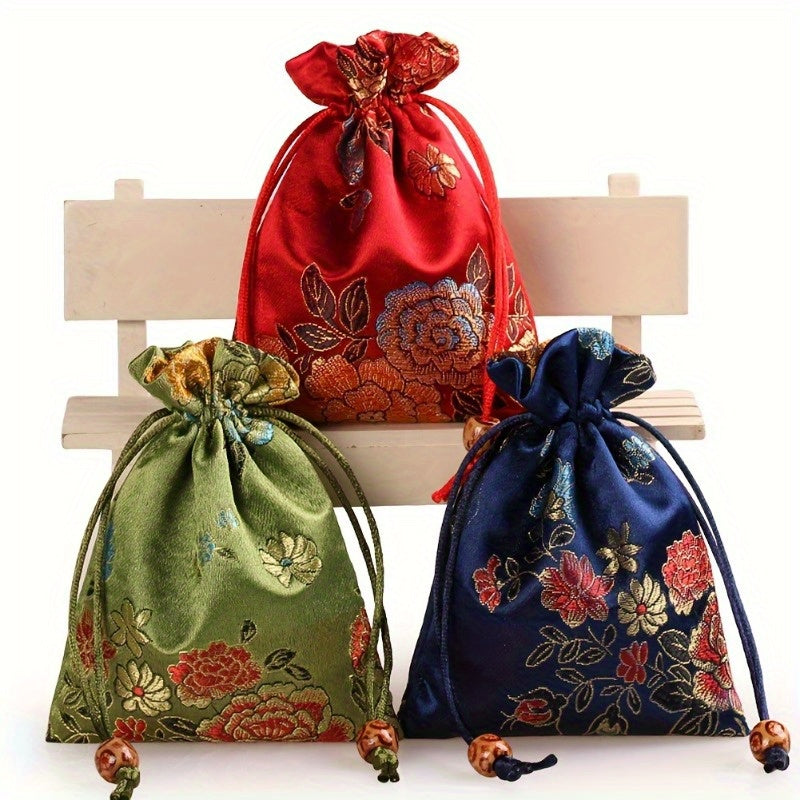 Túi Vải Thêu Đa Năng 10 Chiếc - Đựng Quà & Trang Sức