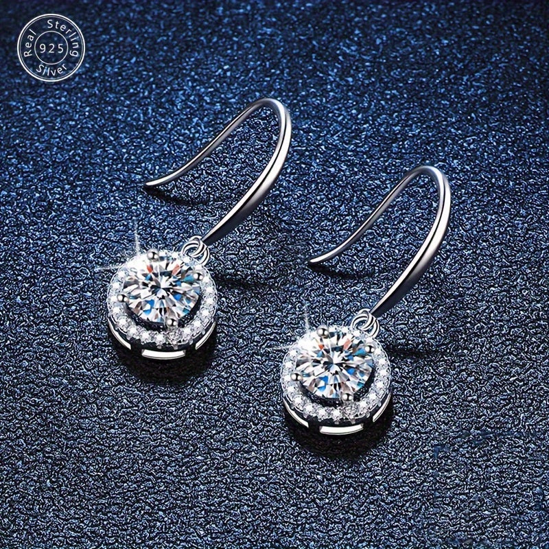 High-end 925 Silver Jewelry Set with 4 Zircon Stones