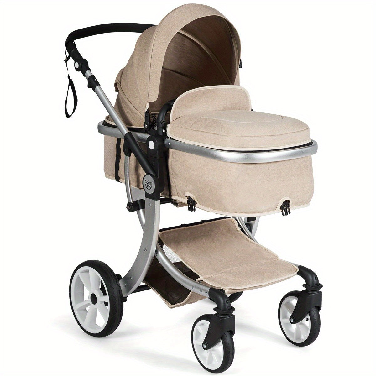 Gymax 2in1 Stroller &amp; Cradle - Aluminum Frame, Foldable, Safe