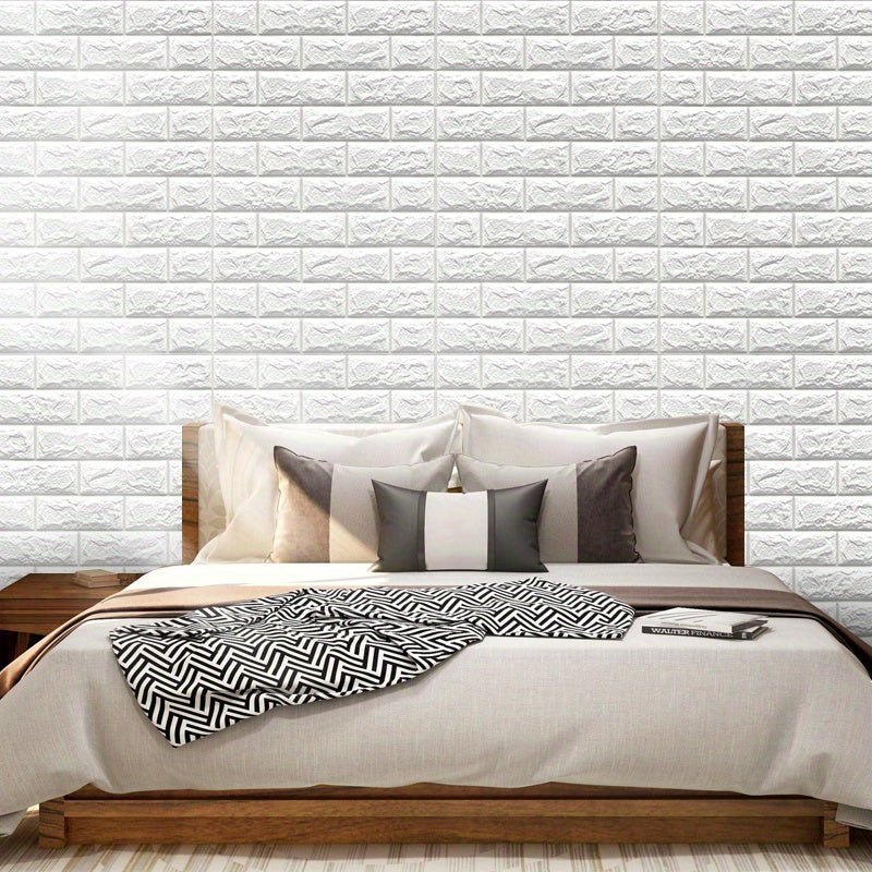 3D Self-Adhesive Waterproof Foam Brick Wallpaper