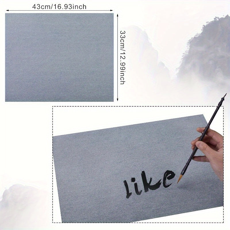 [6pcs Magic Water Writing Cloth] 6pcs Reusable Magic Water Writing Cloth Set for Calligraphy Practice - Paper Alternative for Beginners & Experts