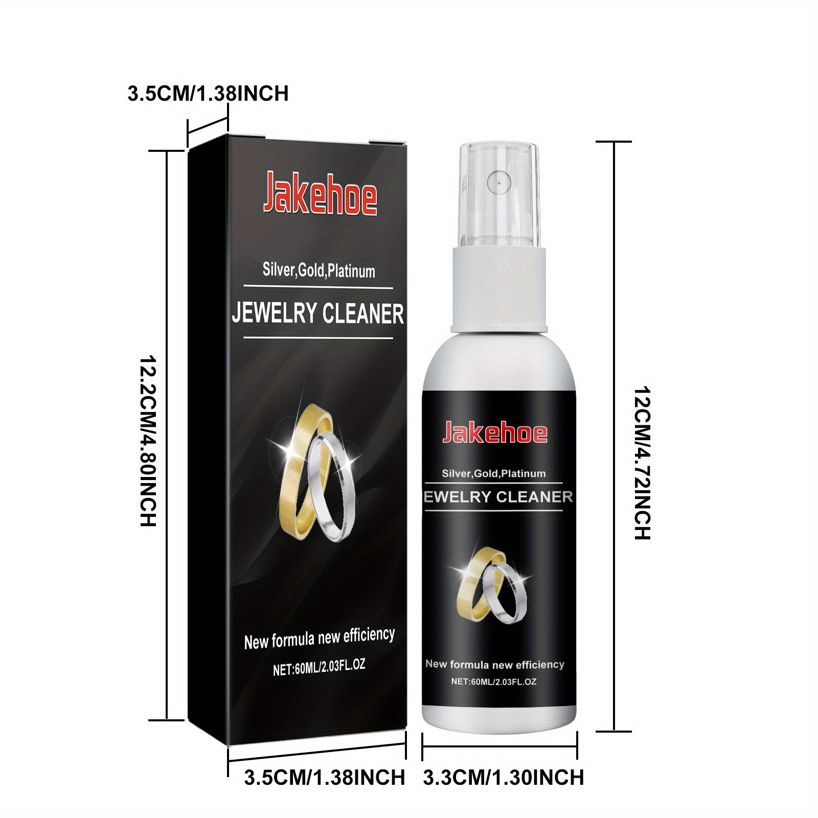 Gold and Silver Jewelry Cleaning Solution 60ml