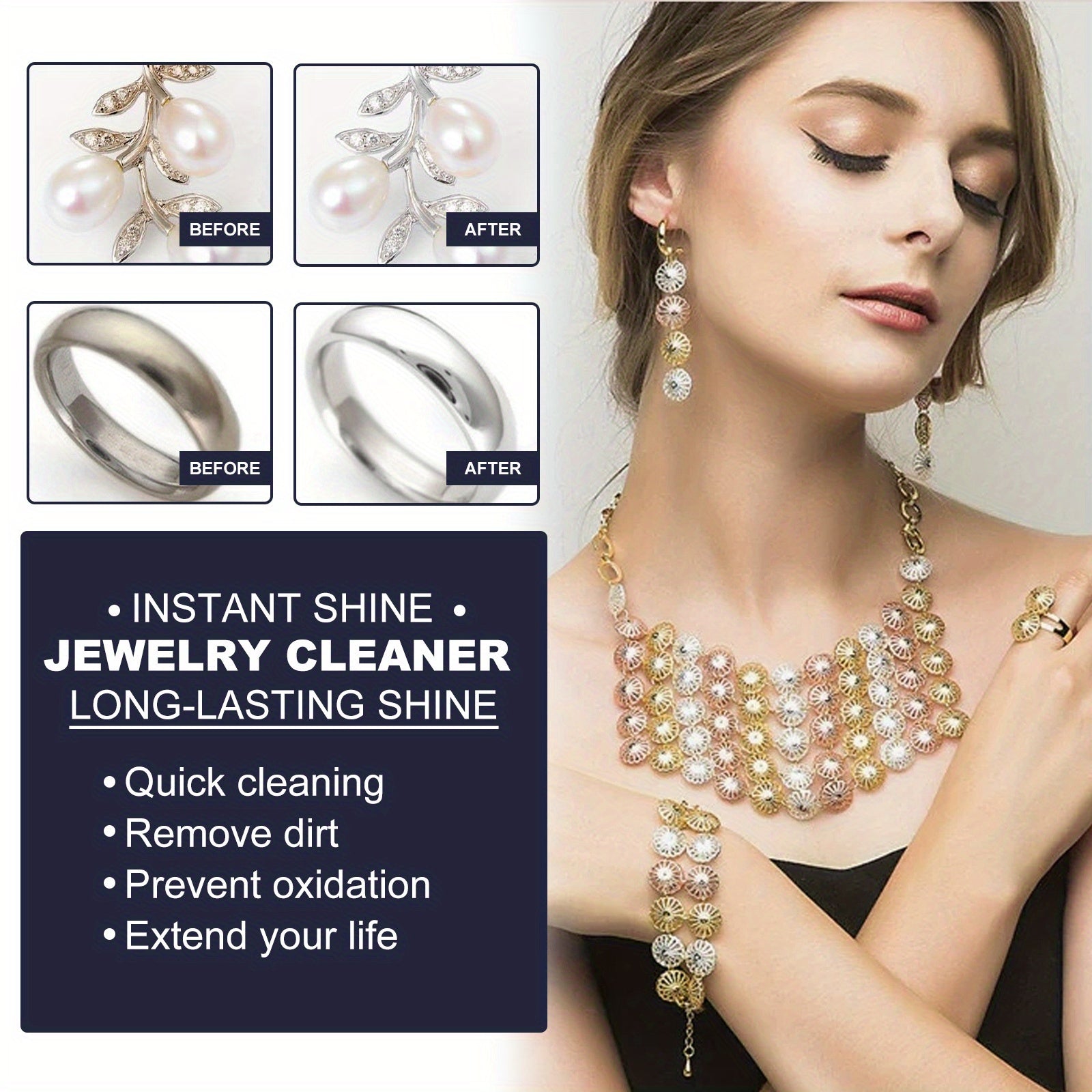 Gold and Silver Jewelry Cleaning Solution 60ml