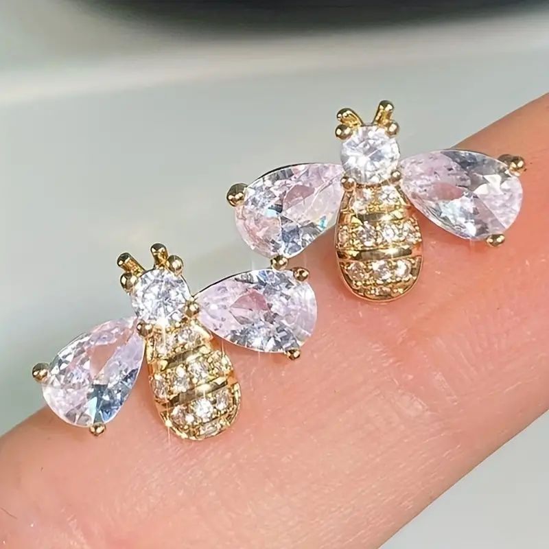 [Perfect Bee-Shaped Earrings for Party] Vintage Bee-Shaped Earrings: Perfect for Everyday and Party Wear