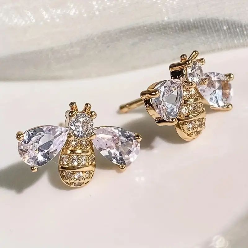[Perfect Bee-Shaped Earrings for Party] Vintage Bee-Shaped Earrings: Perfect for Everyday and Party Wear