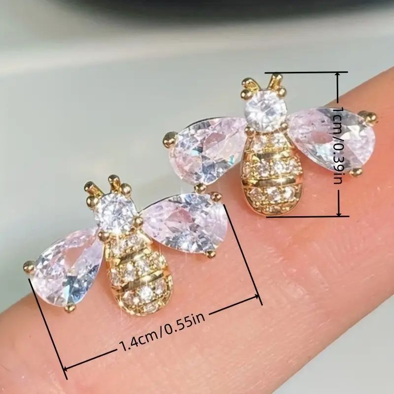 [Perfect Bee-Shaped Earrings for Party] Vintage Bee-Shaped Earrings: Perfect for Everyday and Party Wear