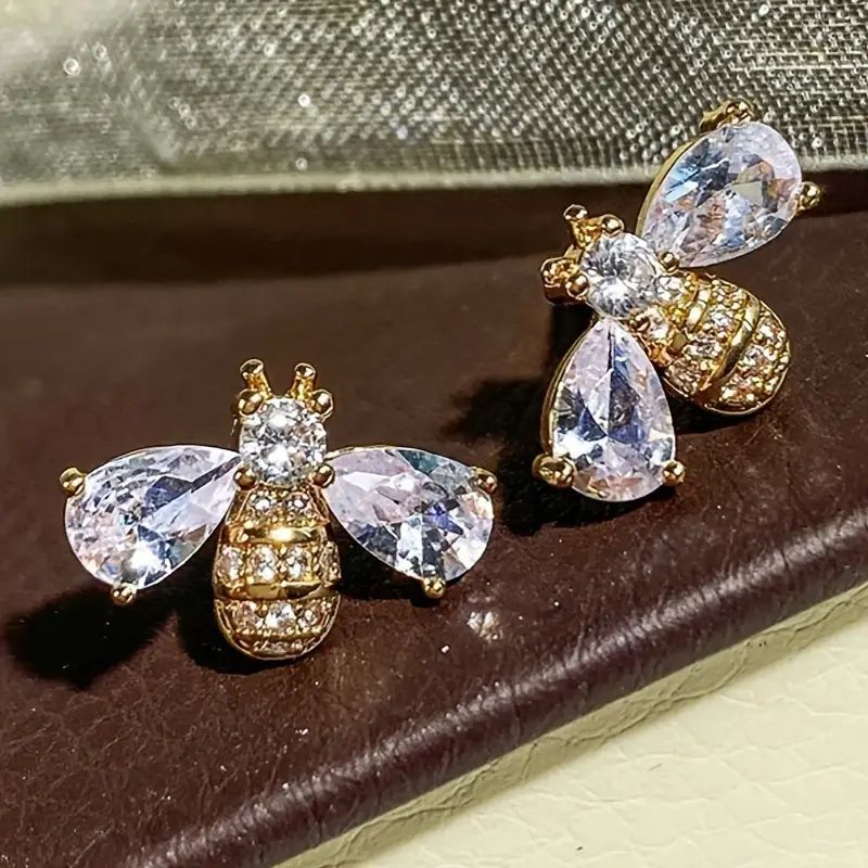 [Perfect Bee-Shaped Earrings for Party] Vintage Bee-Shaped Earrings: Perfect for Everyday and Party Wear
