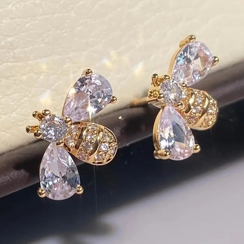 [Perfect Bee-Shaped Earrings for Party] Vintage Bee-Shaped Earrings: Perfect for Everyday and Party Wear